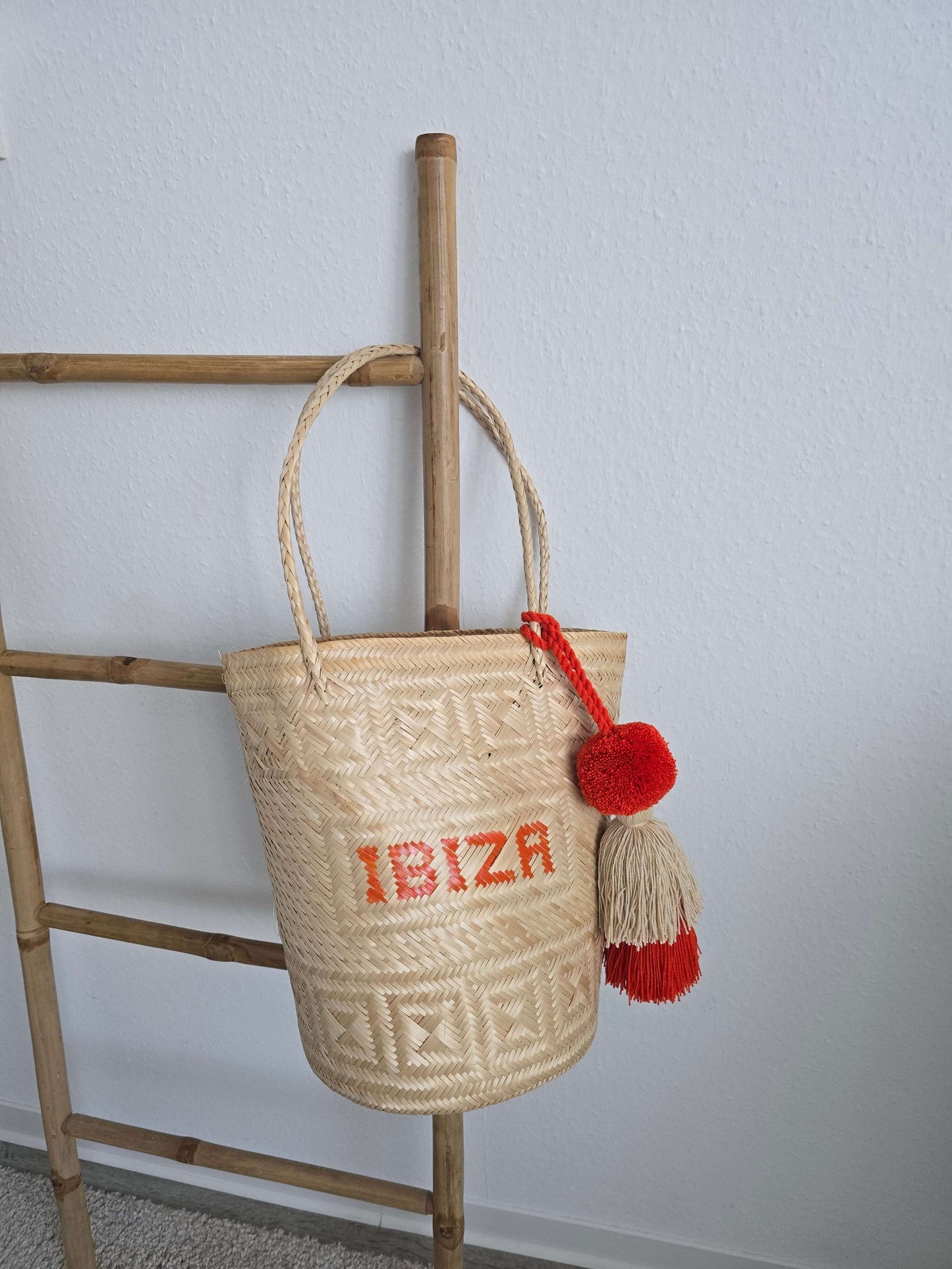 Handgemachte Sommer Korbtasche - Ibiza