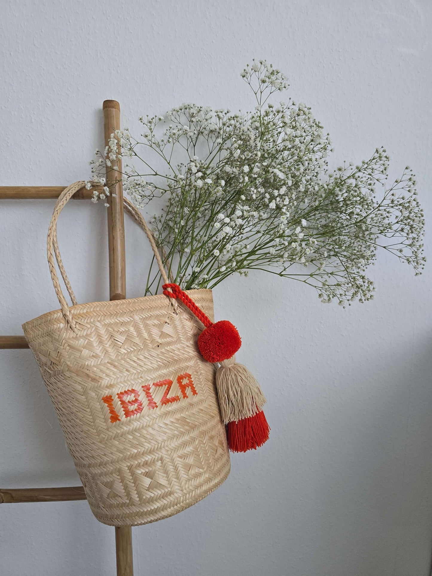 Handgemachte Sommer Korbtasche - Ibiza