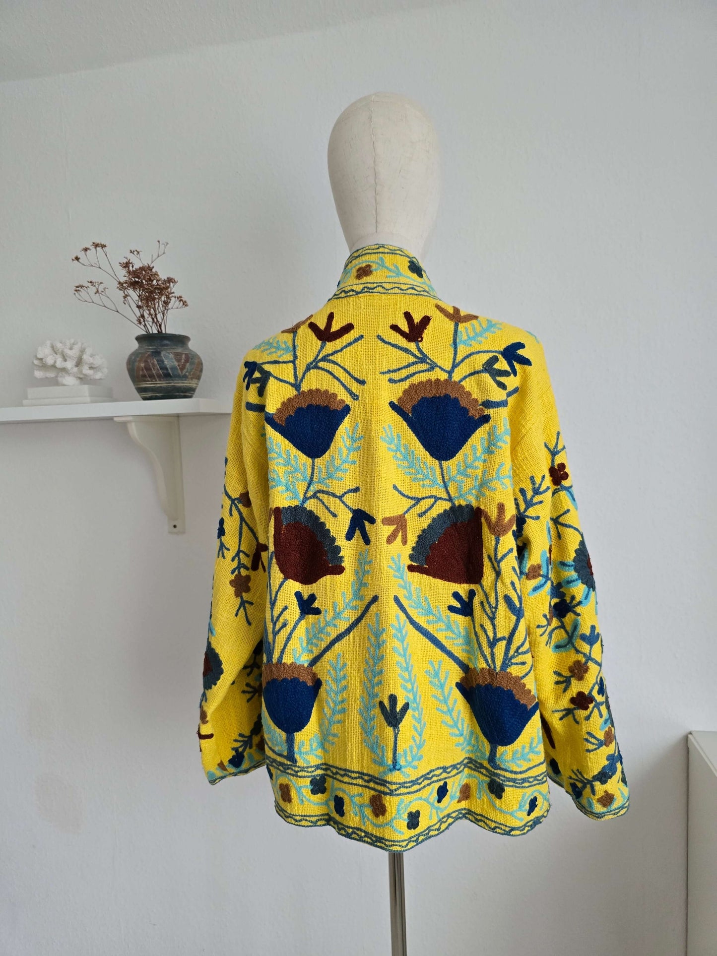 Embroidered Jacket - Yellow