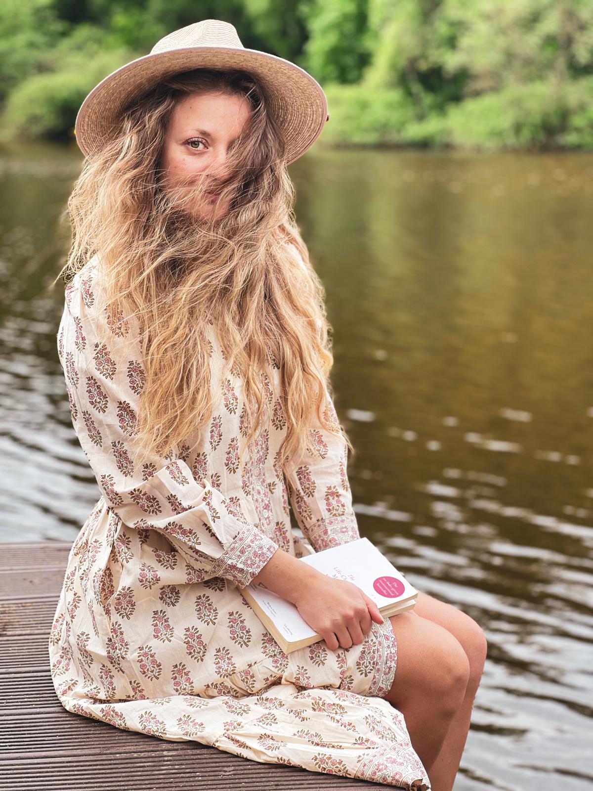 Sommer Maxi Baumwollkleid Mit Taschen
