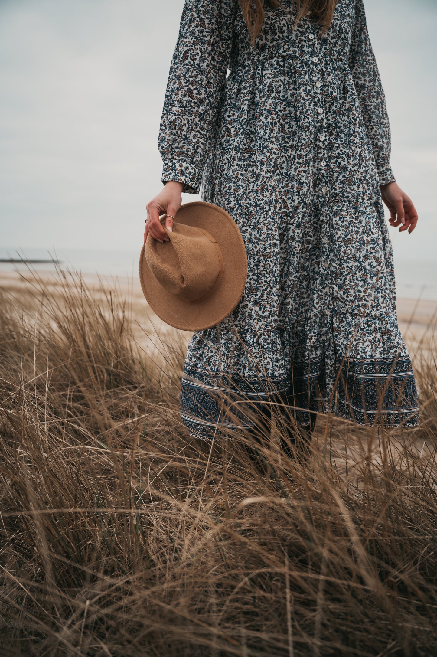 Handblock Print Bianca Maxi Dress