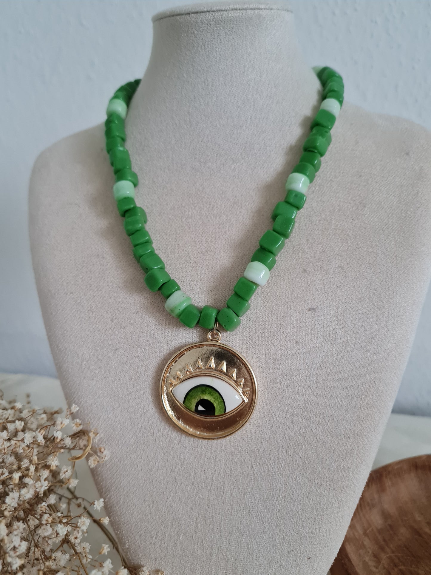 Evil Eye Perlenhalskette