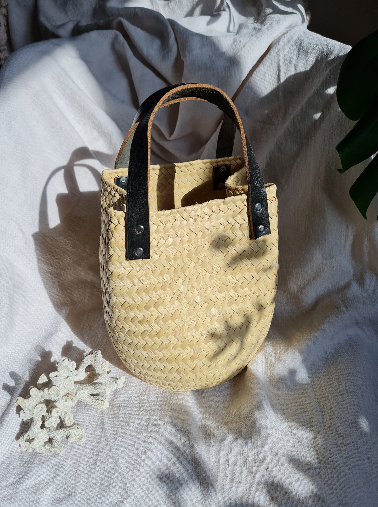 Handgemachte Raffia Korb Tasche