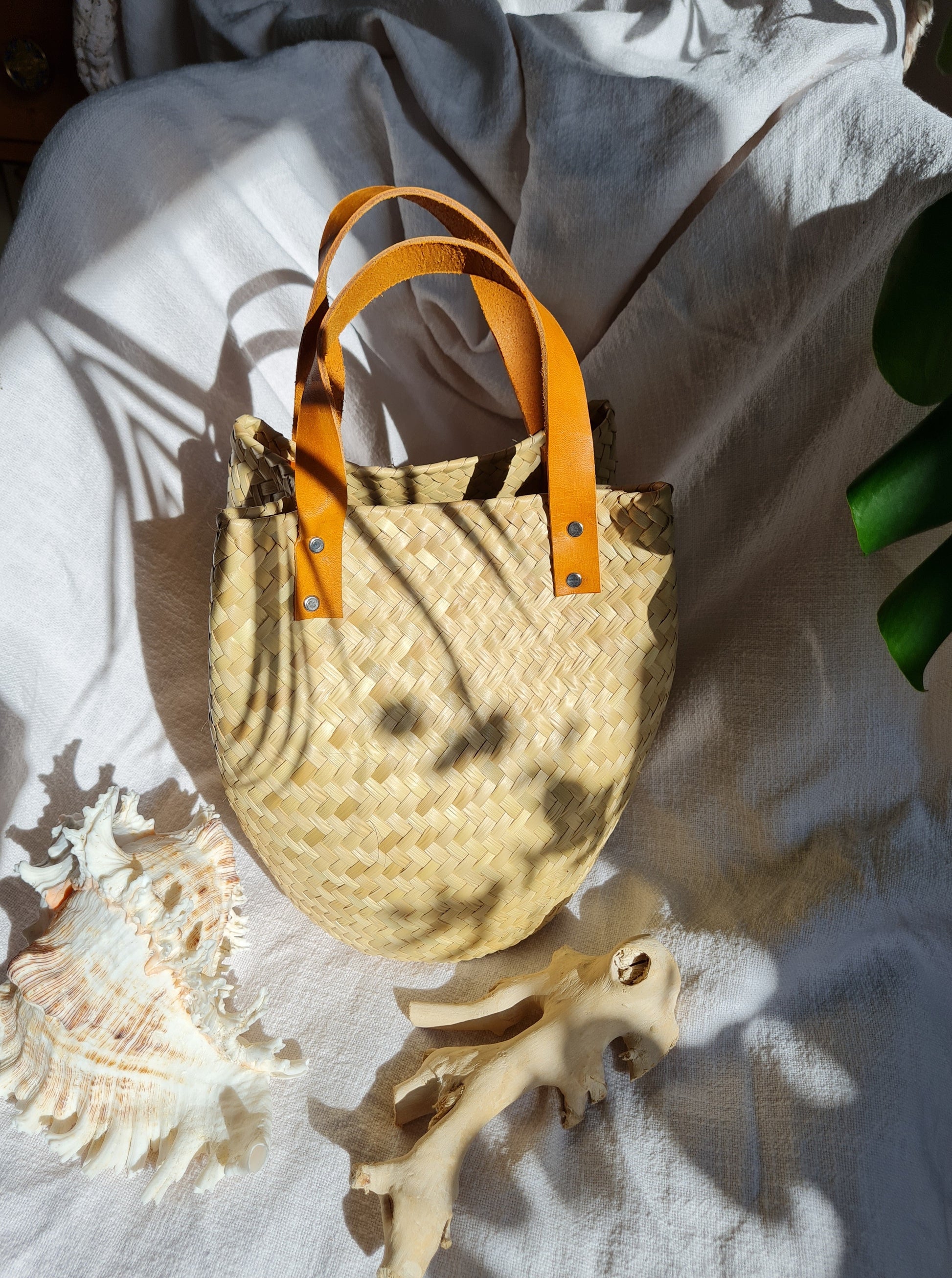 Handgemachte Raffia Korb Tasche