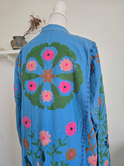 Indische Boho-Kimonojacke, lang