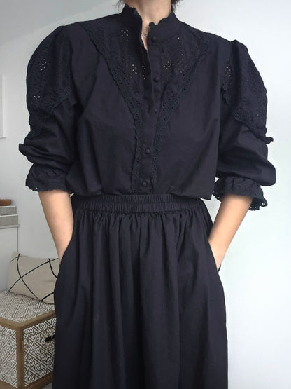 Romantische Baumwollbluse