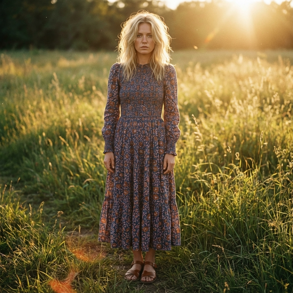 Bella Kleid im Blockdruck