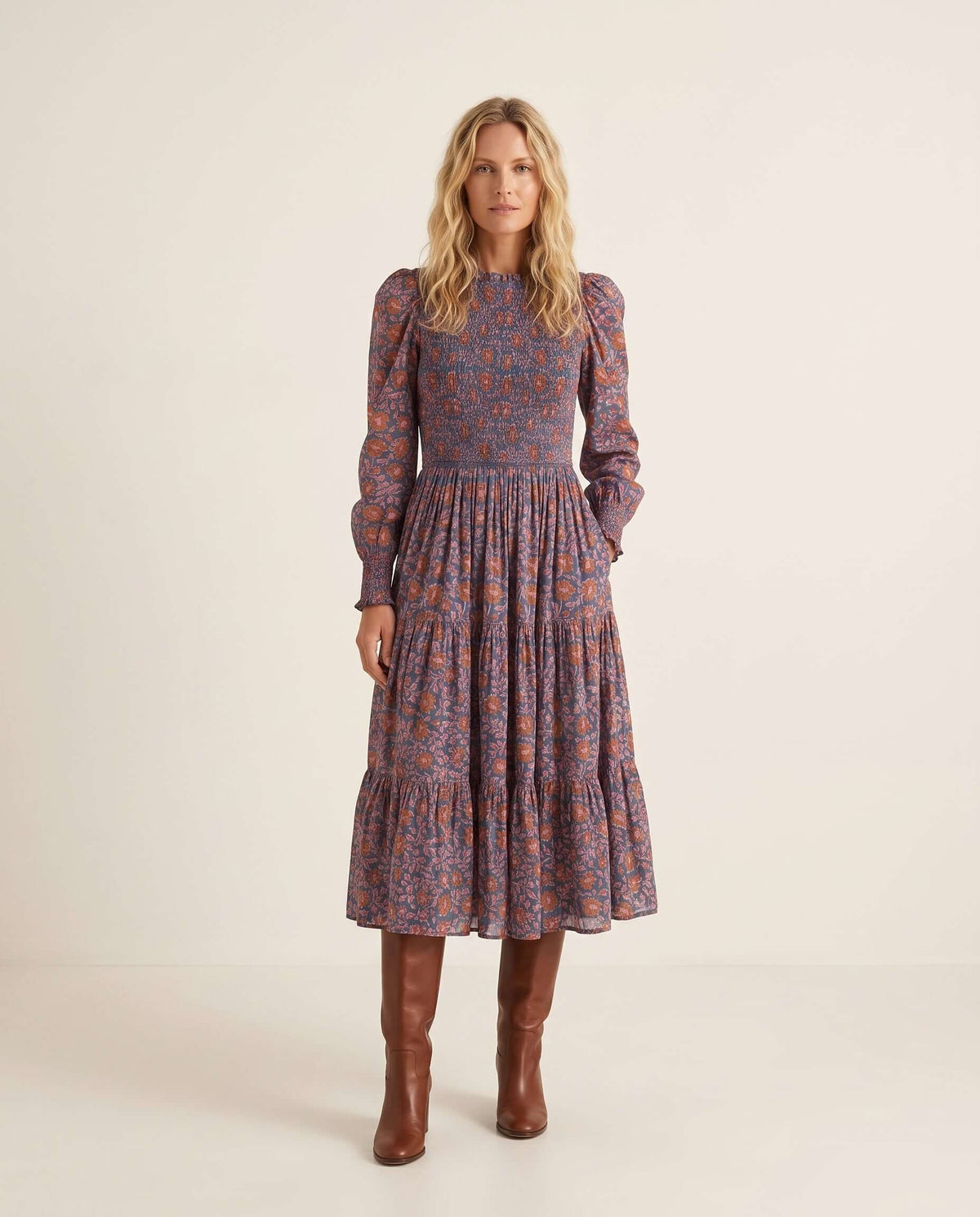 Beautiful dress in block print
