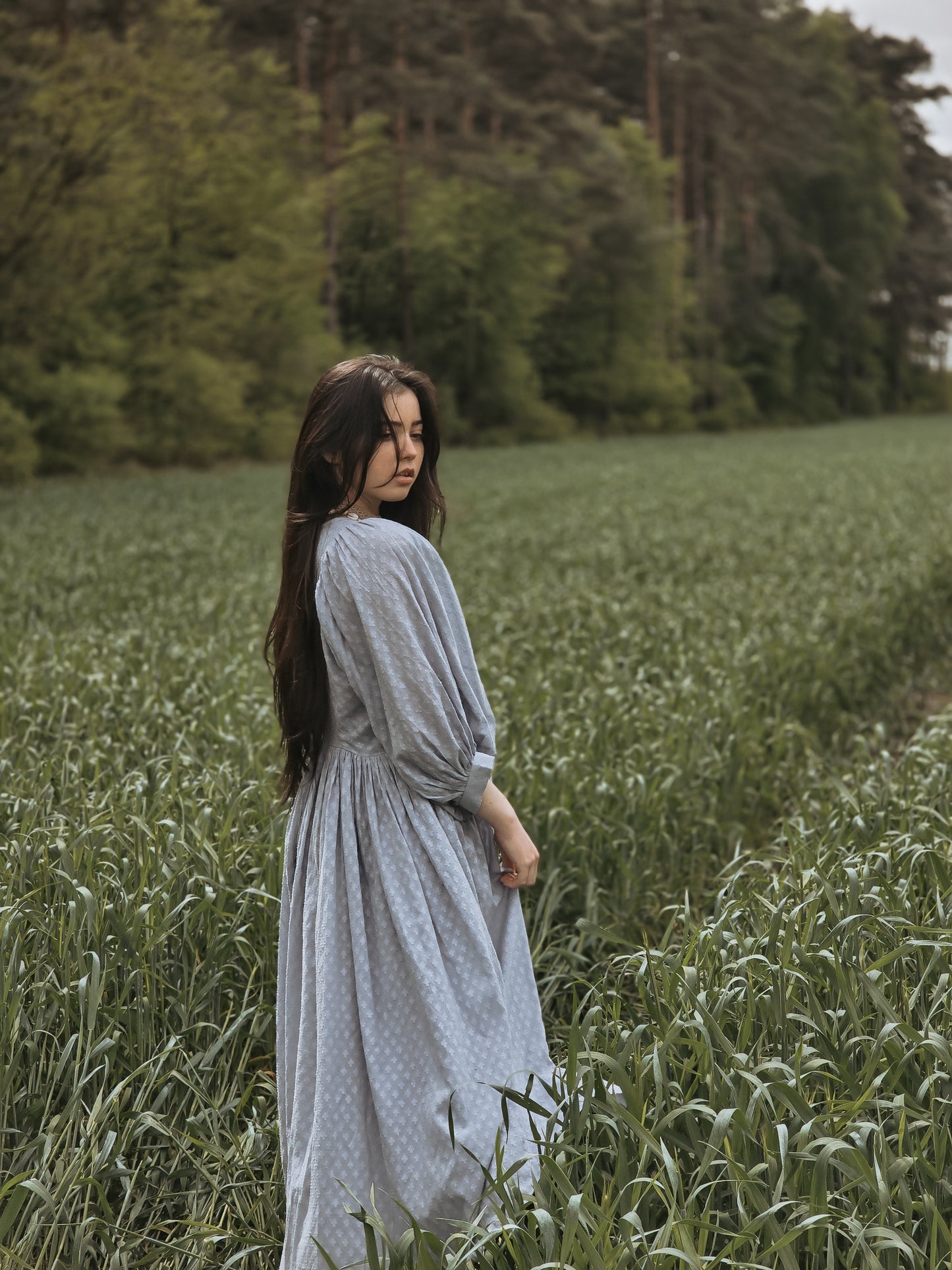 Camilla Baumwoll-Kleid – Ice Blue