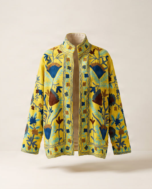 Embroidered Jacket - Yellow No.11