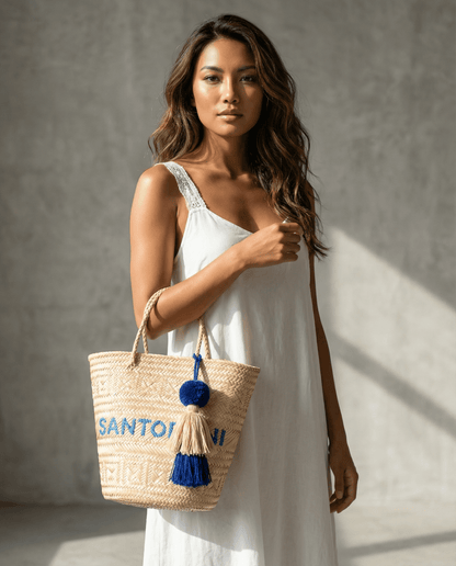 Handmade_Raffia_basket_Bag_- Santorini