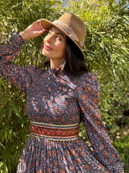 Beautiful dress in block print