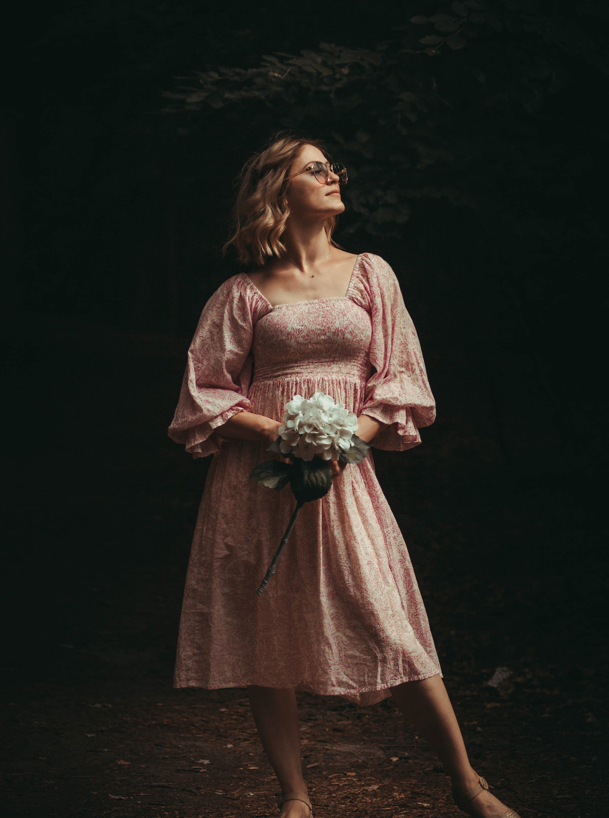 Sofia Kleid aus Baumwolle – Rosa