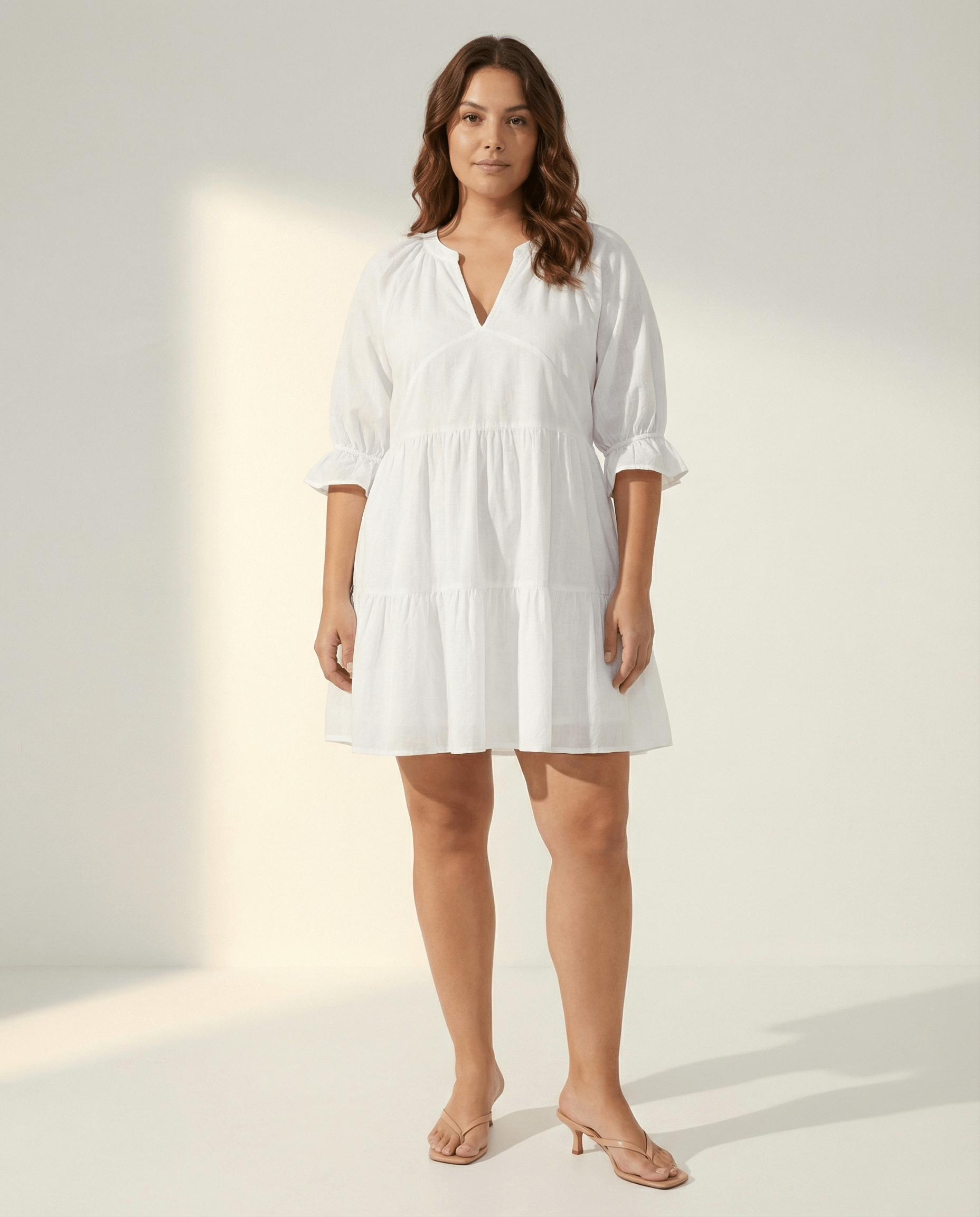 June_Cotton_Linen_Mini_Dress_-_White