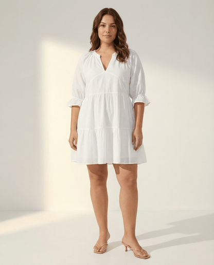 June_Cotton_Linen_Mini_Dress_-_White