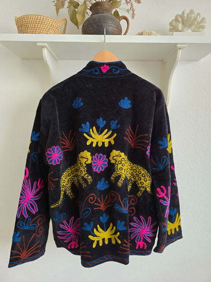 Wendbare bestickte Samtjacke No.3