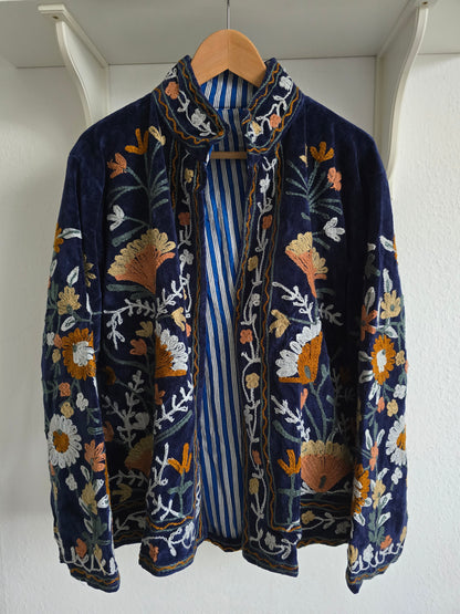 Wendbare bestickte Samtjacke No.6