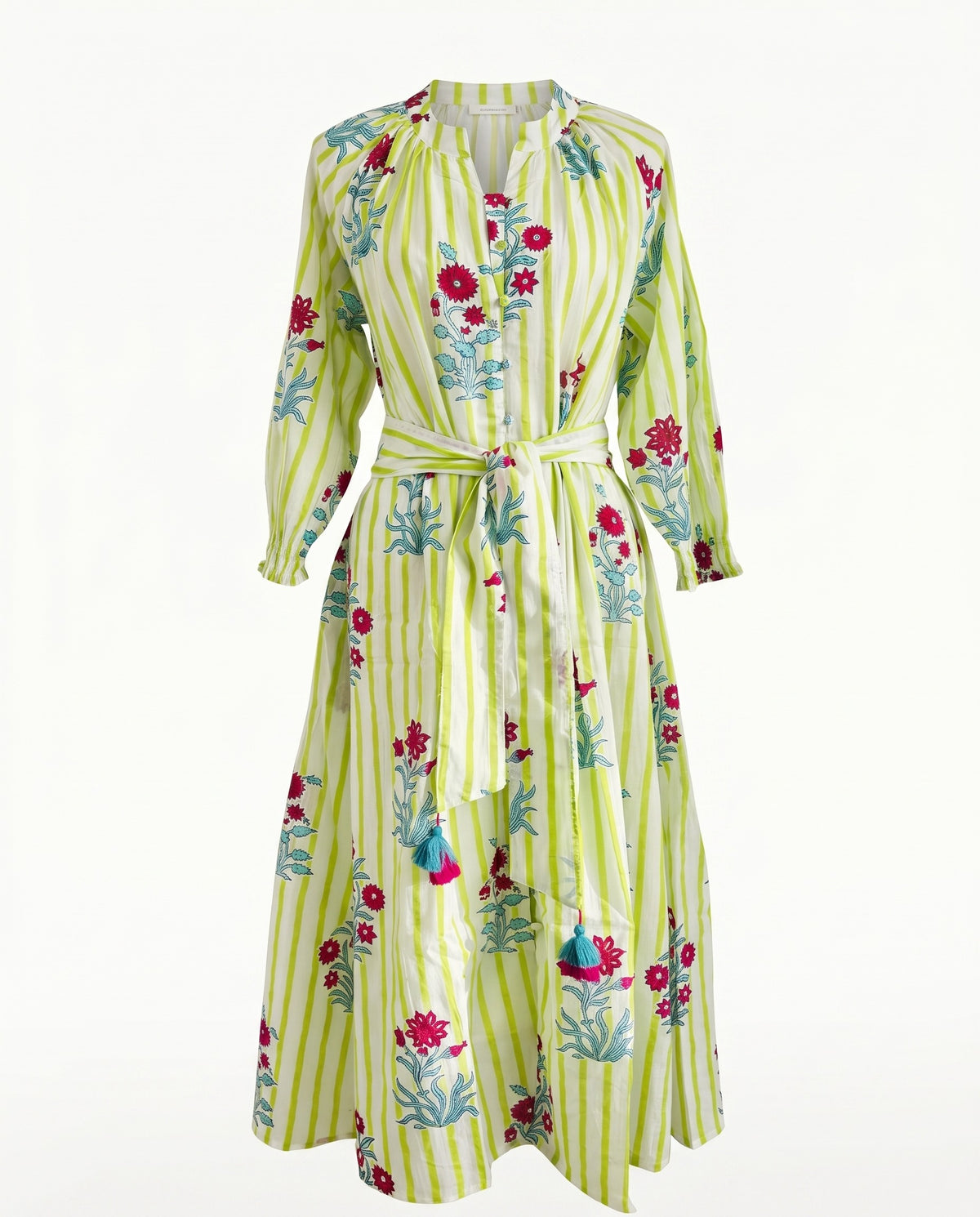Rumi – Handbedrucktes Baumwollkleid