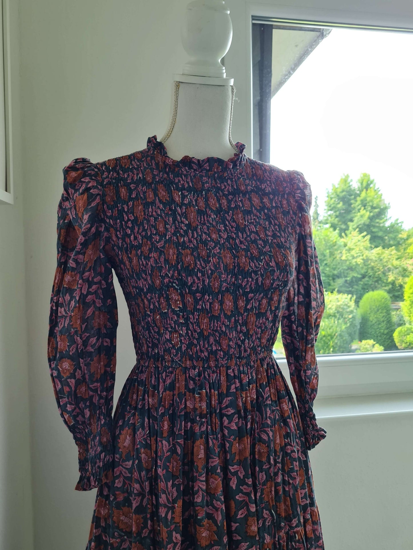 Sommer Baumwolle Maxikleid