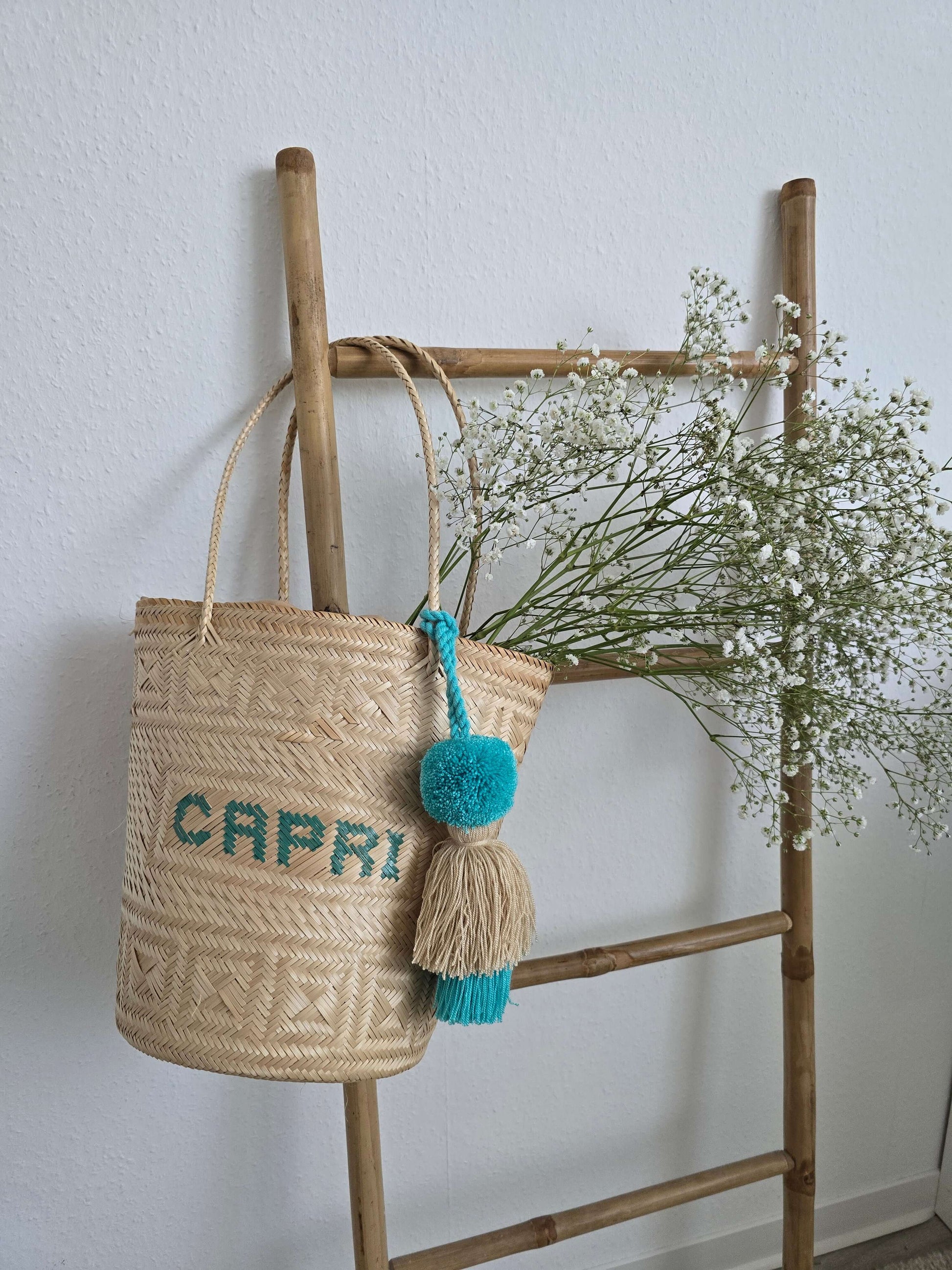 Handgemachte Korbtasche Capri – HAZEL