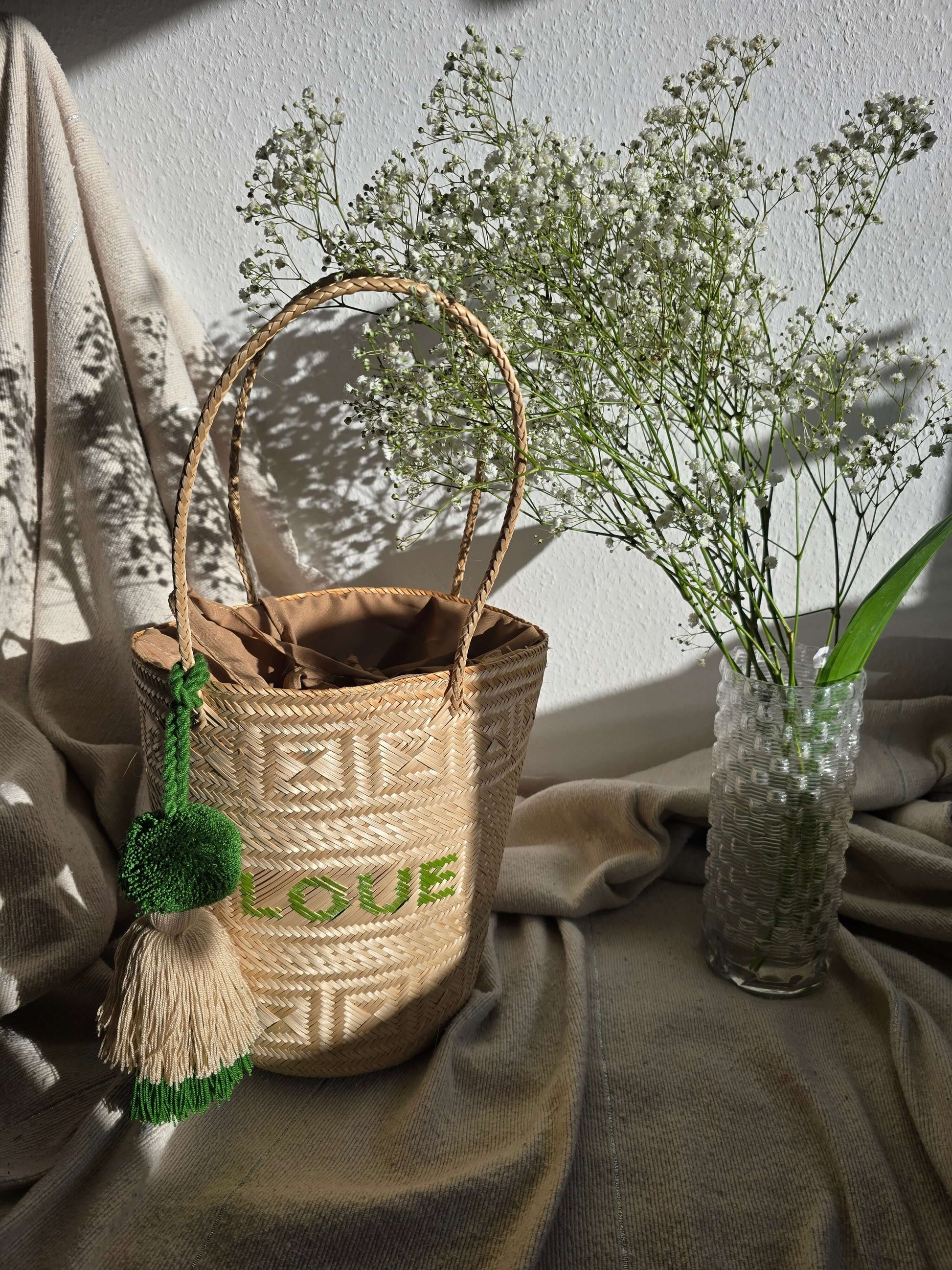 Strandtasche Schultertasche Korb Strandtasche Korbtasche Stroh