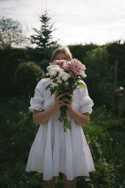 Summer White Dress With Pockets