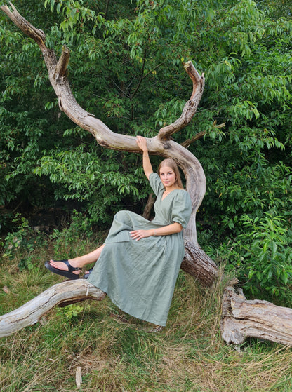 Lana Wickel Maxi Kleid 